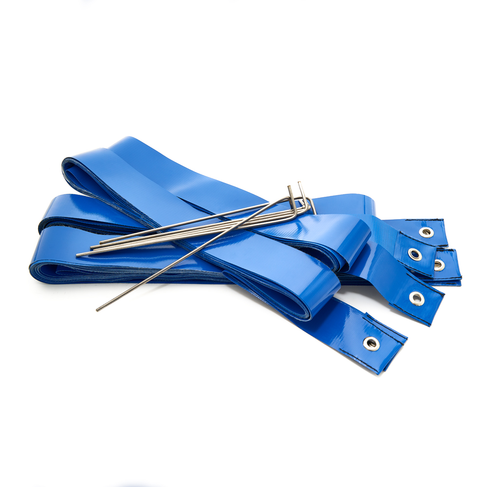 Компл. для разметки площ. для пляж. вол., FS-R-№05, ленты ПВХ,шир.5см,8х16м,6 мет.колышка, синий