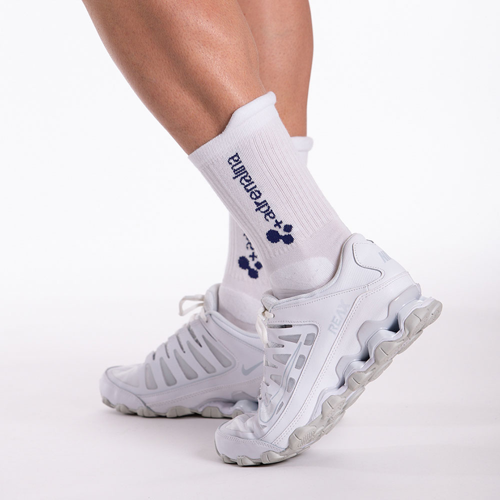 Носки волейб. +ADRENALINA Best 2300-023-M, р.M, хлопок, полиамид, эластан, белый