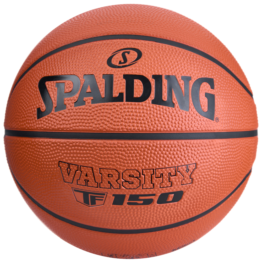 Мяч баск. SPALDING TF-150 Varsity Logo FIBA 84421z, р.7, FIBA Approved, резина, коричнево-черный