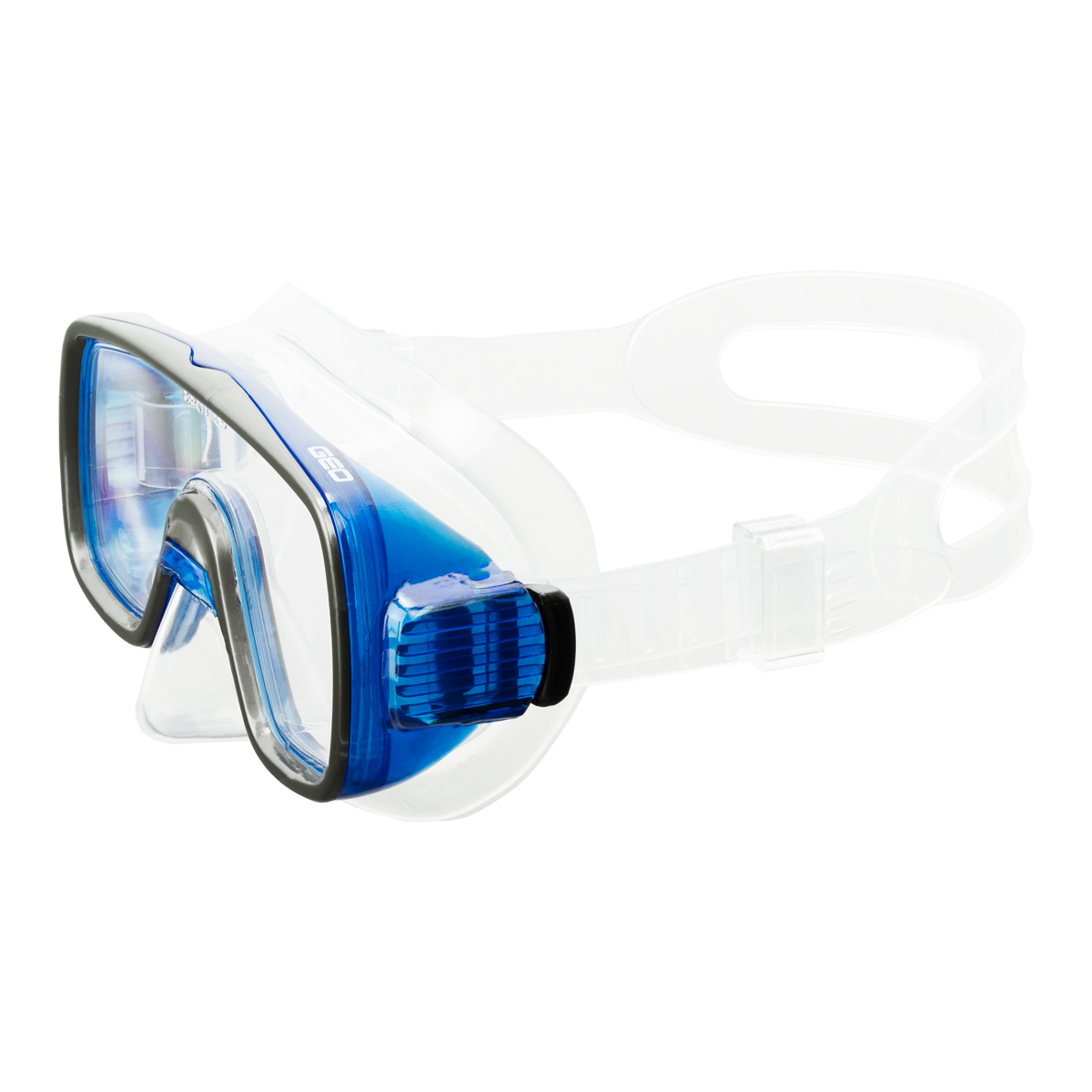 Маска для плав. Salvas Geo Jr Mask, CA105S1BYSTH, безопасн.стекло, силикон, р. Junior, синий