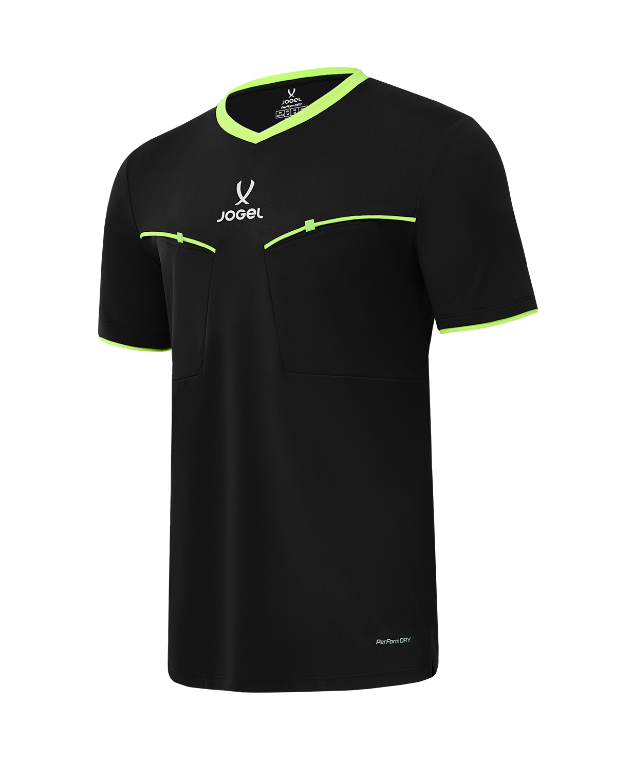 Футболка судейская JOGEL DIVISION PerFormDRY Referee SS Tee 2.0, черный, размер L