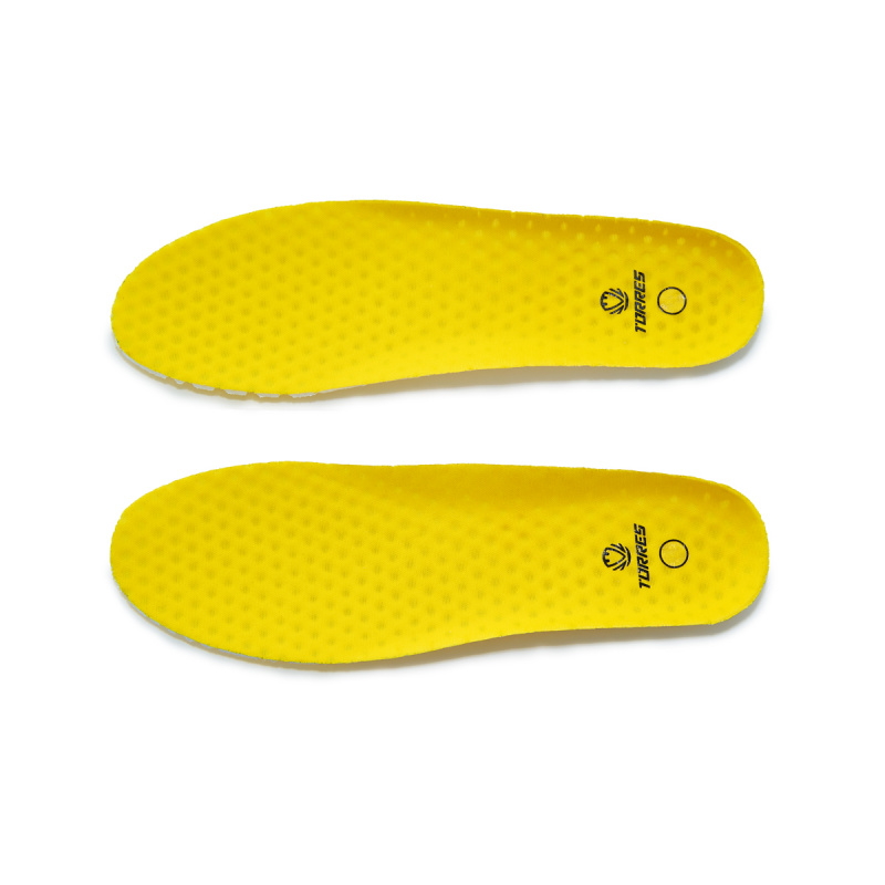 Стельки для обуви TORRES, TI48248-34 , р.34, толщина 3-6мм, ЭВА,текстиль, желтый