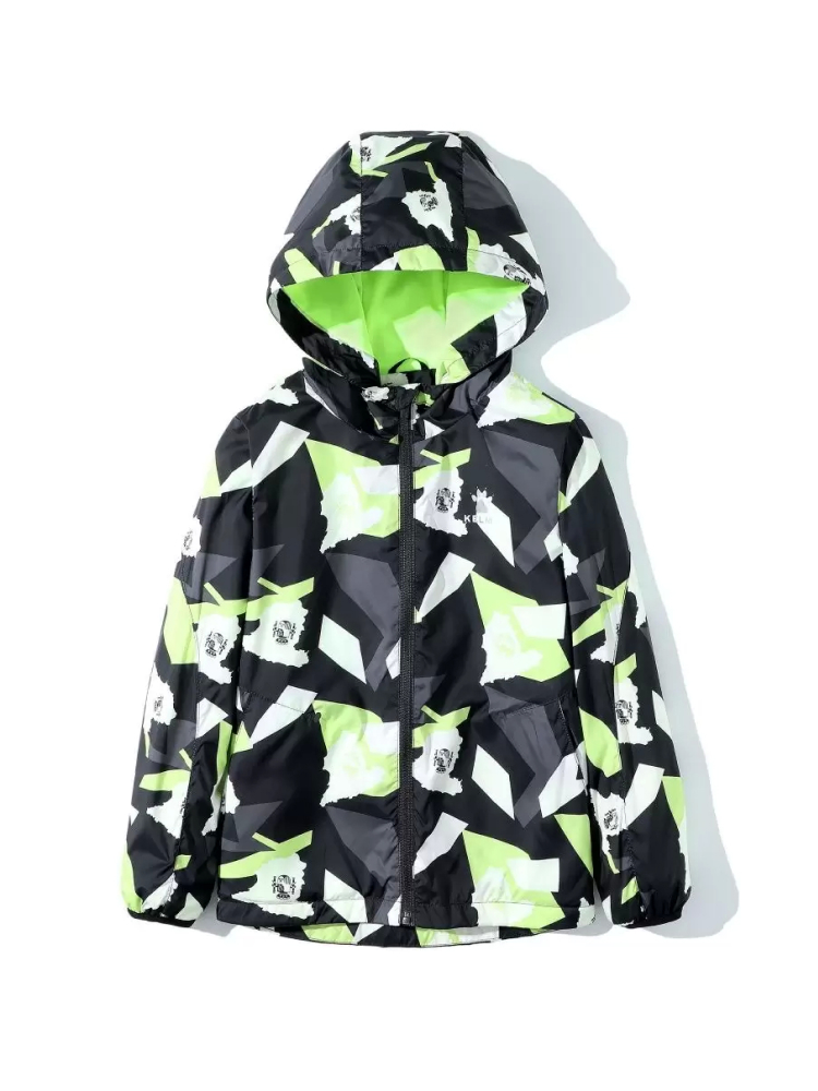 Детская ветровка KELME Boys Windbreaker (Black/Grey)