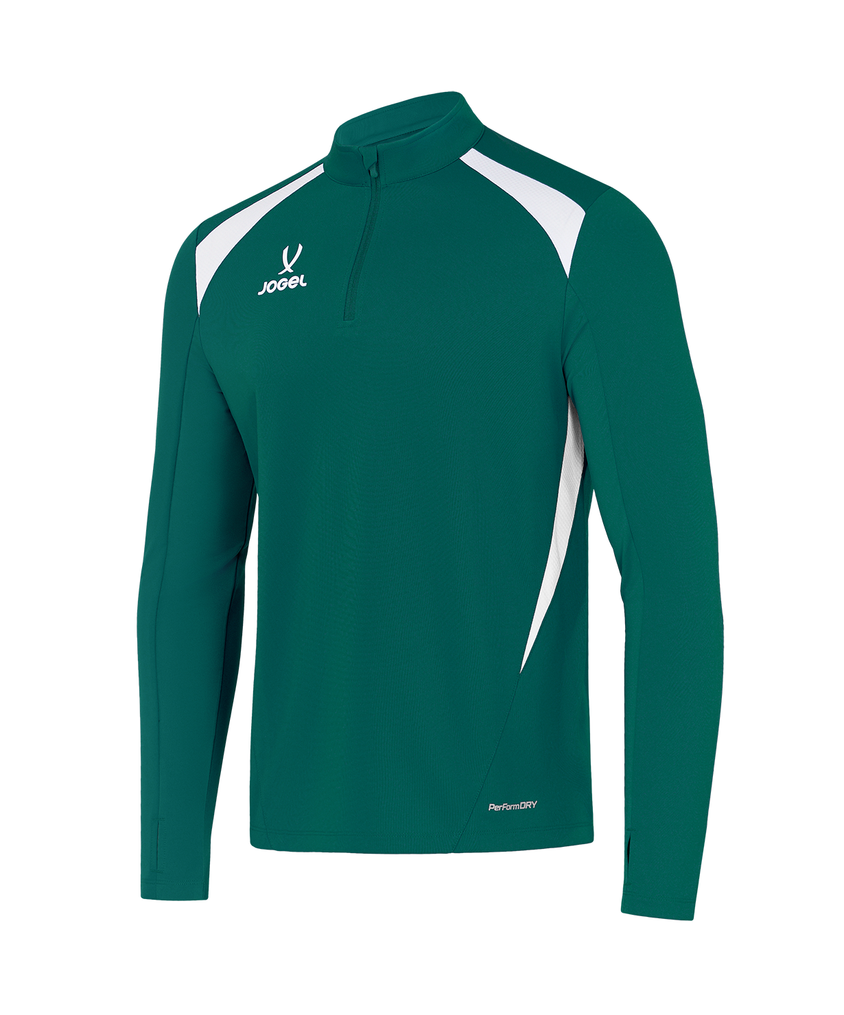Джемпер тренировочный JOGEL DIVISION PerFormDRY Training 1/4 Zip Top, темно-зеленый