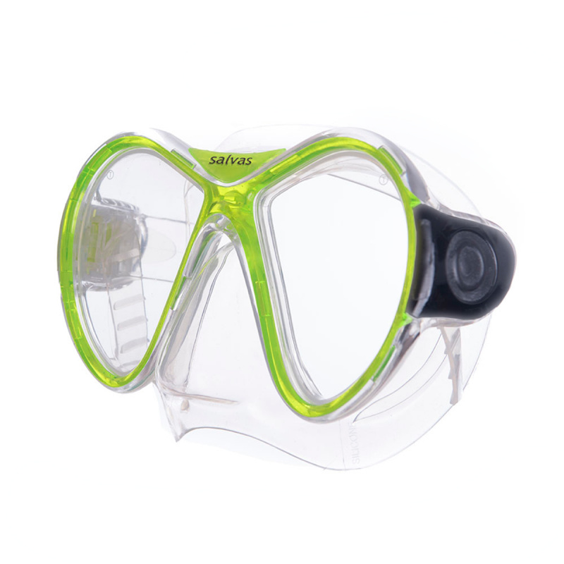 Маска для плав. Salvas Kool Mask, CA550S2TGSTH, закален.стекло, силикон, р. Senior, желтый