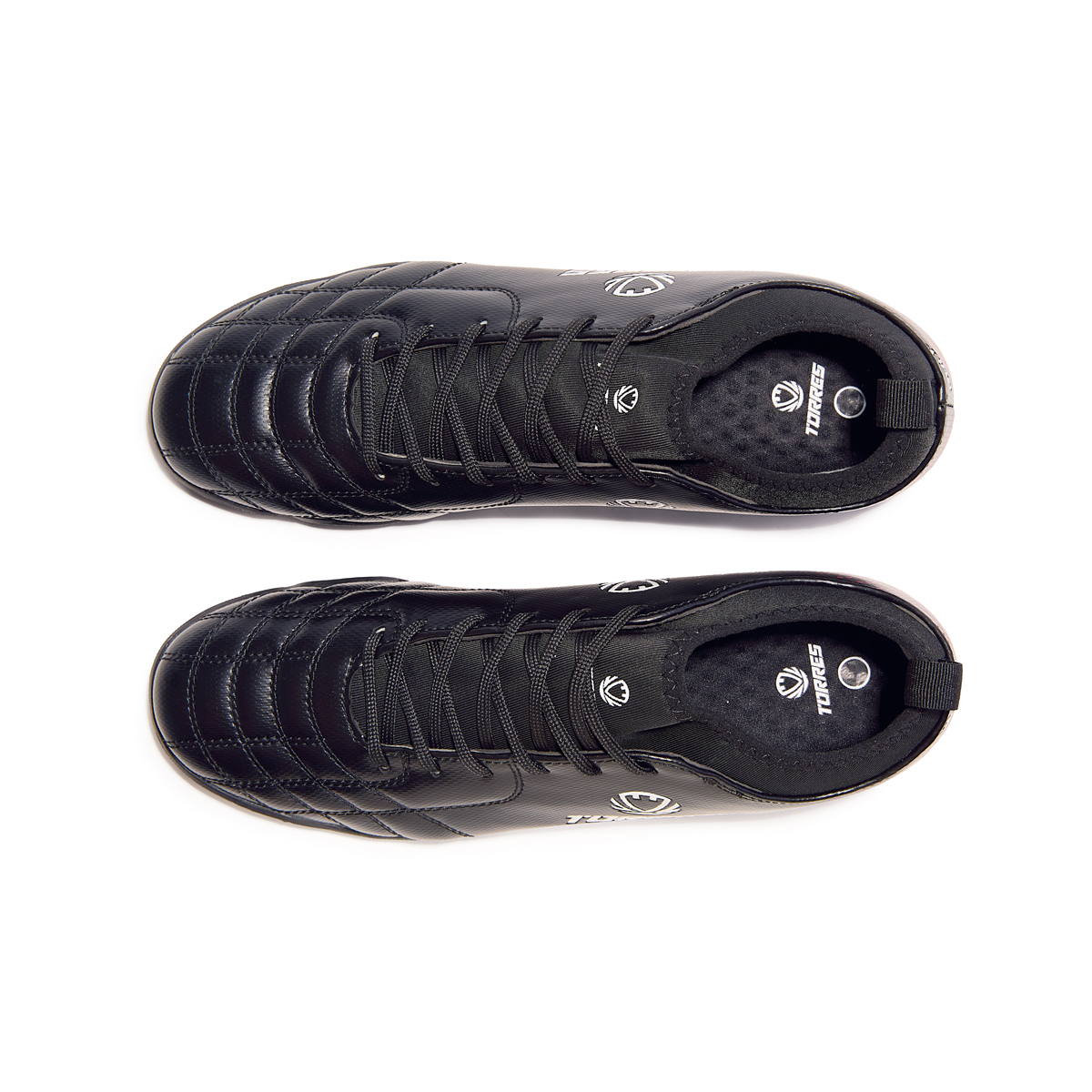 Бутсы футб.(многошиповки) TORRES BOLA, TS2342310-124-38, р.38,с носком, резина,ПУ,текстиль, чёрный