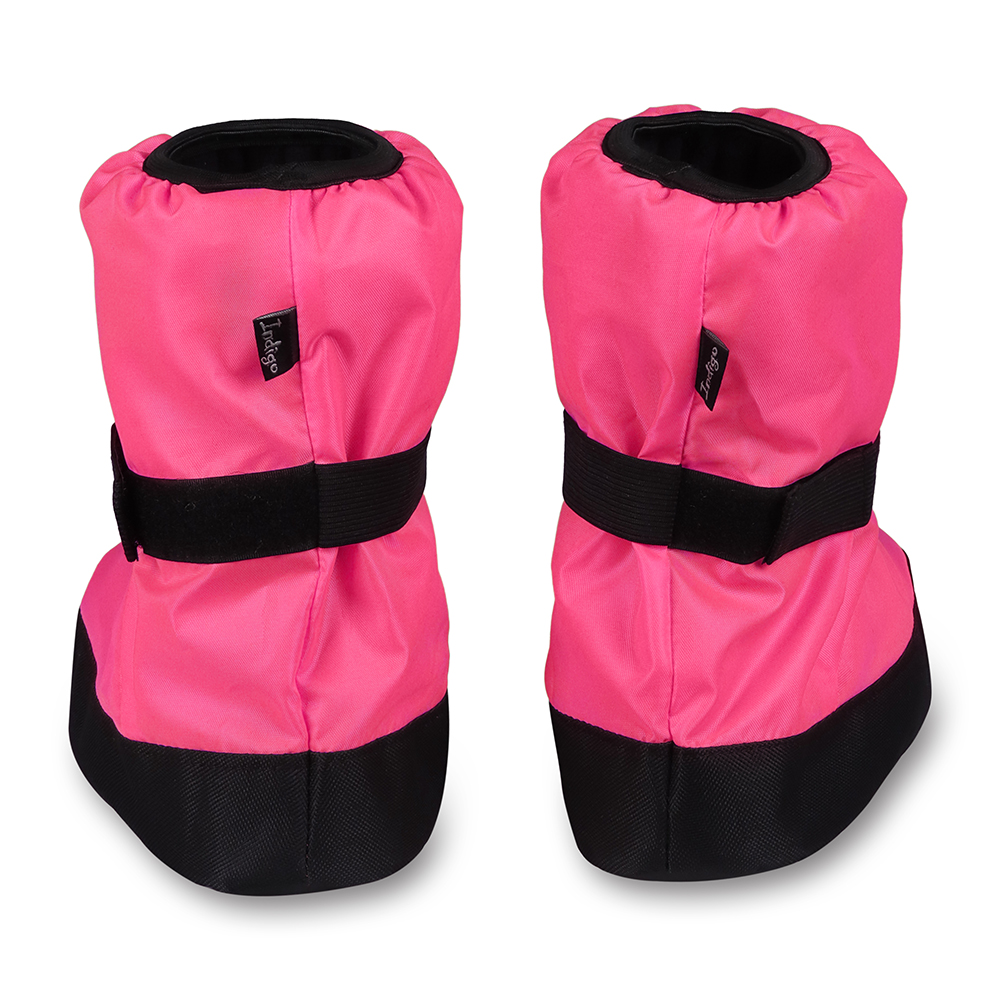 Сапожки для разогрева (бахилы) INDIGO, SM-362-P-30-33, р.30-33, 100% полиэстер, розовый