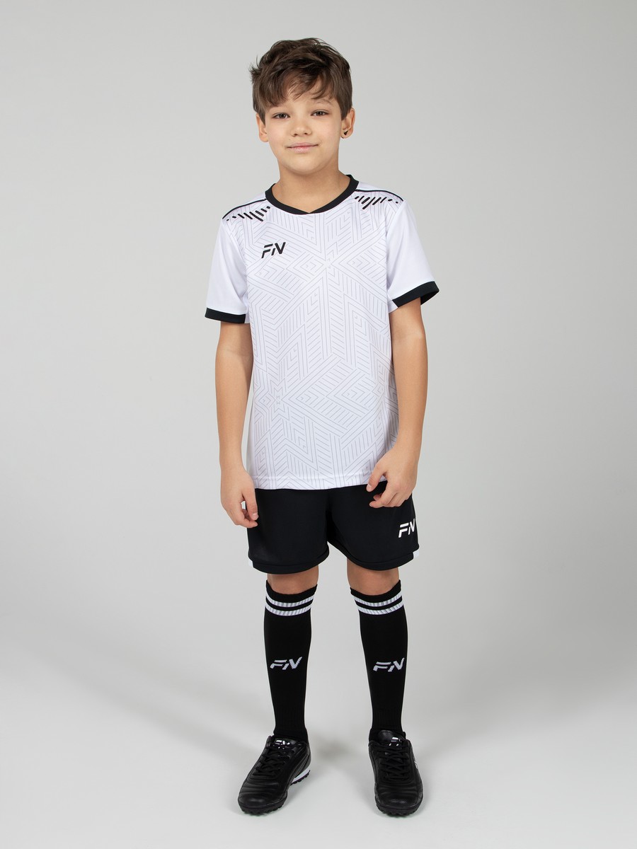 Детская футбольная форма FN Football Set Kid Kid (White/Black)