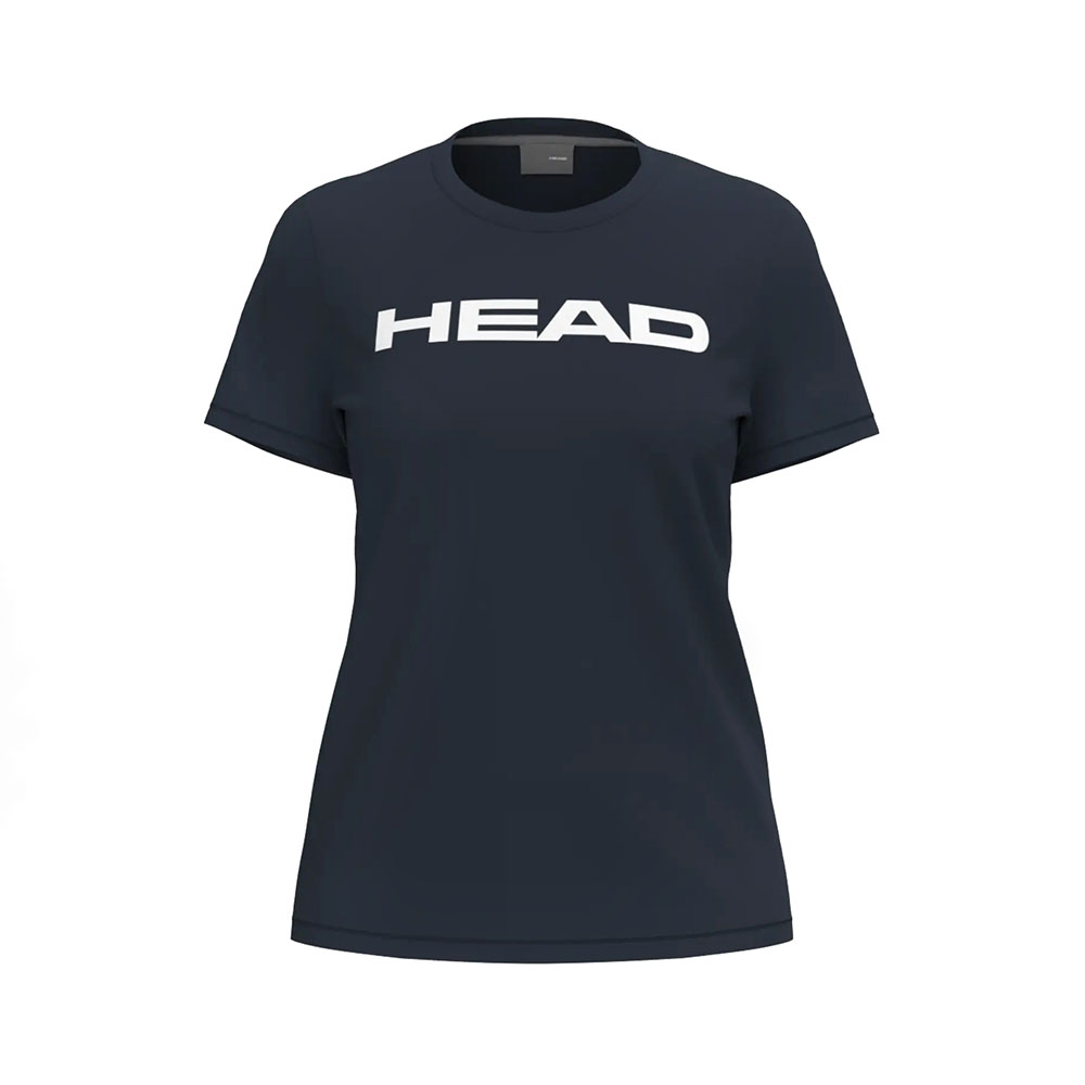 Футболка женская HEAD Club Original T-Shirt W 814845-NV-L, р.L, полиэстер, хлопок, эластан, т.синий