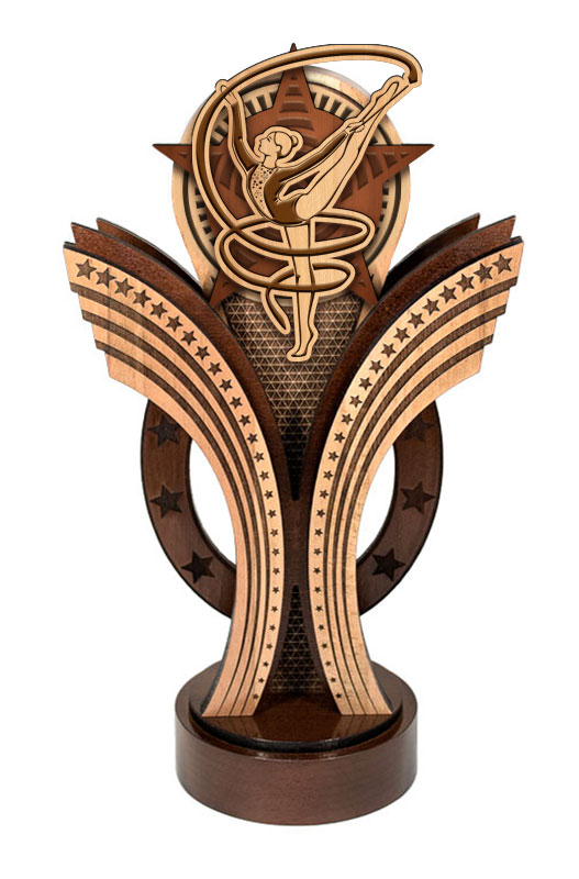 Приз DR 01020 A художественная гимнастика (дерево, 500x290x160 мм)