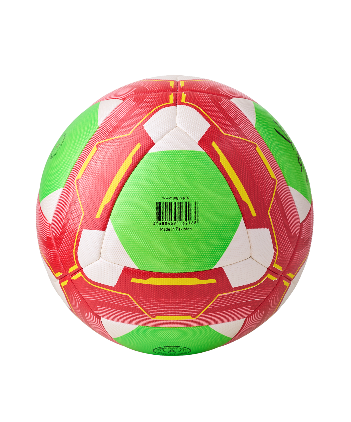 Мяч футбольный Primero Kids №3, белый/красный/зеленый, размер 3
