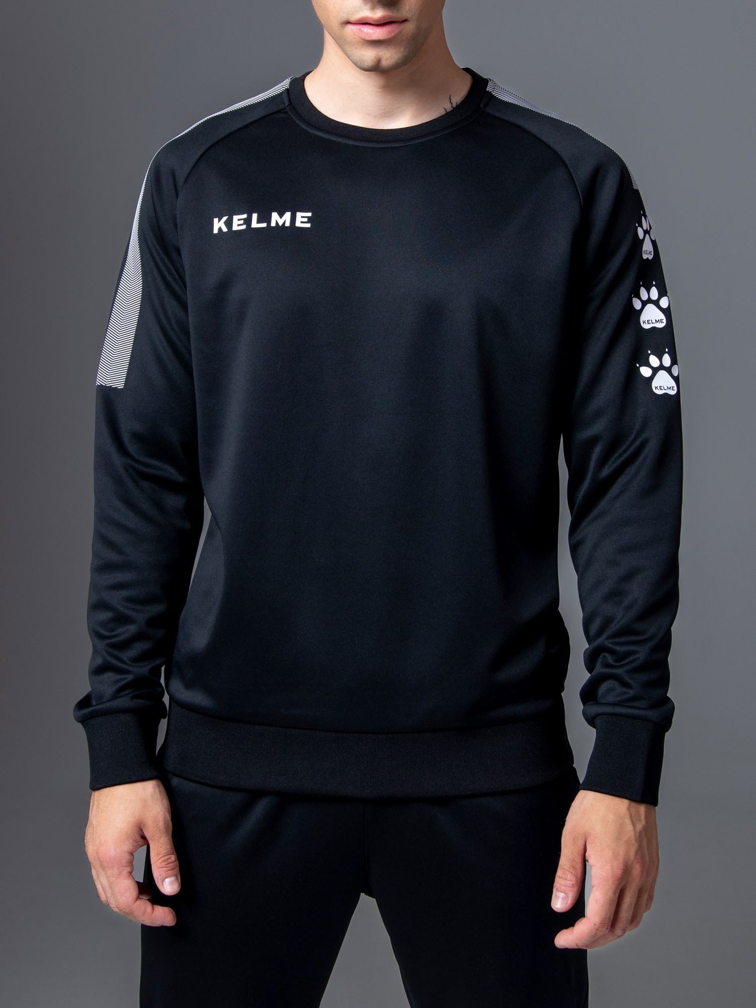 Свитшот KELME Knitted Round Neck Sweater Black
