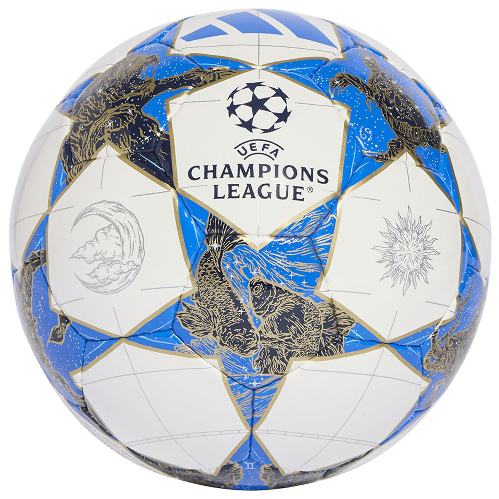 Мяч футзал. ADIDAS UCL Pro Sala JP1546, р.4, FIFA Quality Pro, 32п, ПУ, руч.сш, бело-синий