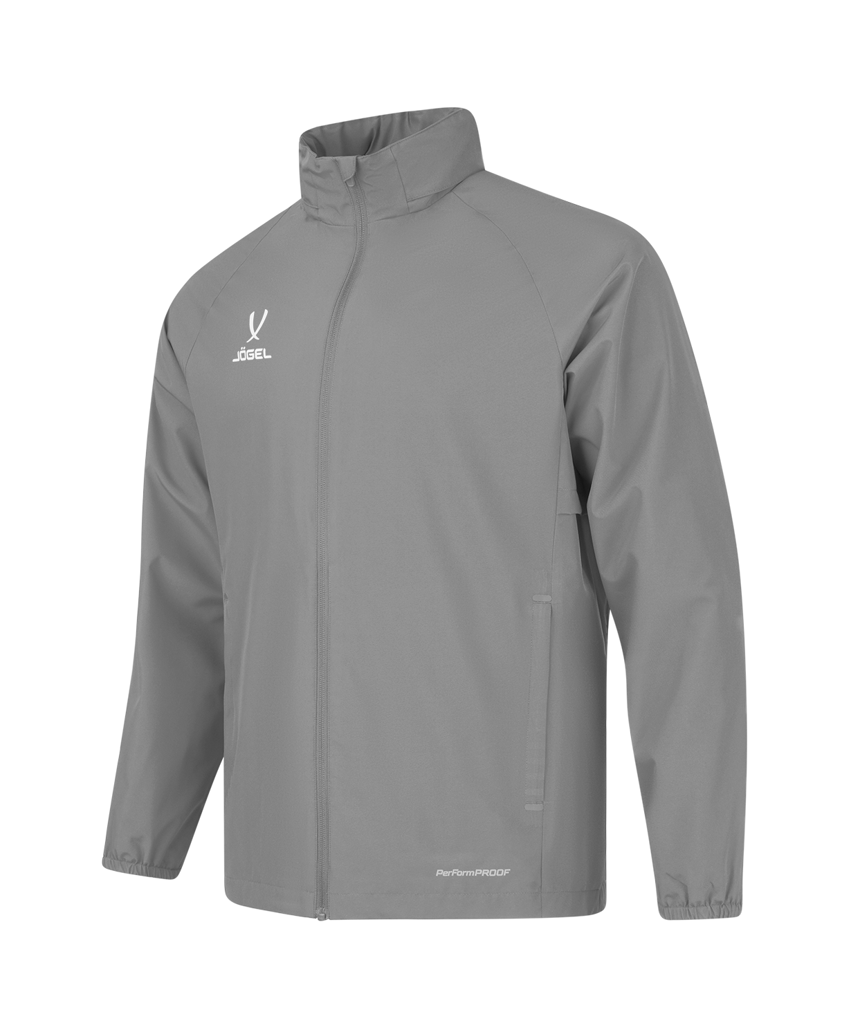 Куртка ветрозащитная JOGEL PREMIER PerFormPROOF FZ Rain Jacket, серый