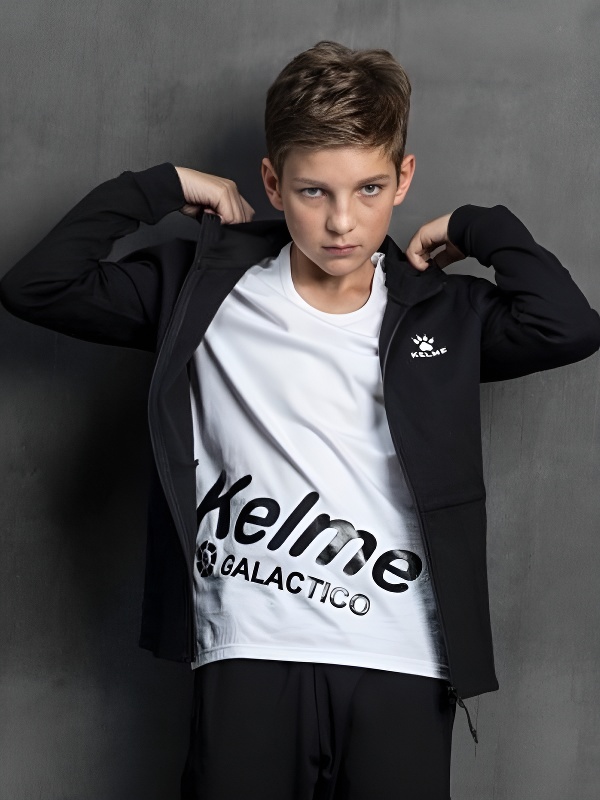 Детская толстовка KELME Boy's Knitted Jacket Black