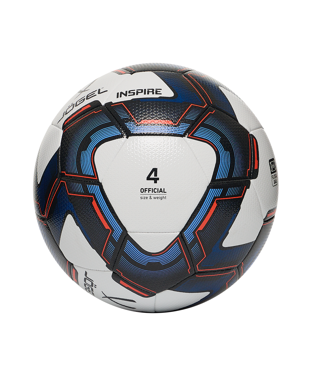 Мяч футзальный JOGEL Inspire №4, белый, размер 4