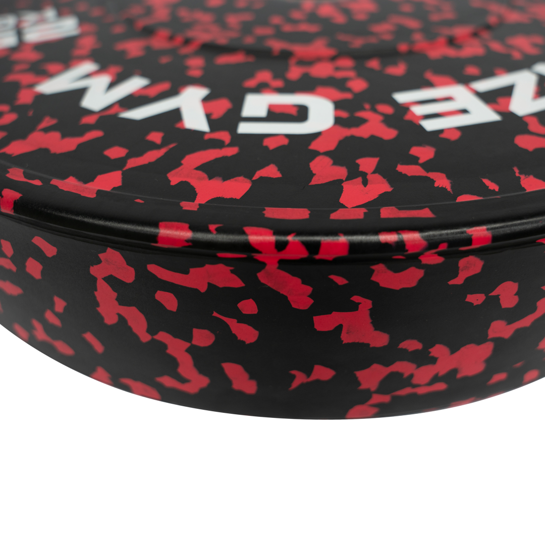 Диск бамперный BRONZE GYM камуфляж красный 25кг