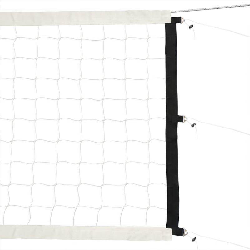 Сетка вол. проф.,FS-V-№ 9, белая, 9.5х1м, нить3,5мм ПП,яч.10см.,верх.лента 7см, карманы,кевлар. трос