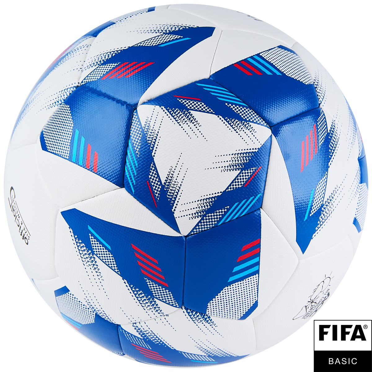 Мяч футб. VISION Mission, FV324075,р.5, FIFA Basic,PU, 32 пан, гибрид. сшив.,бел-синий