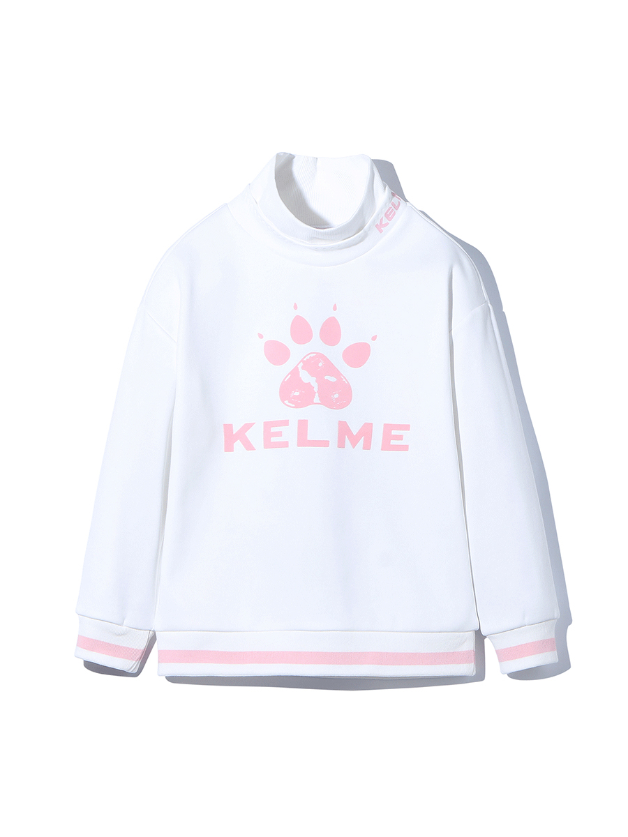 Детский свитшот KELME Girl's Turtleneck Sweater White