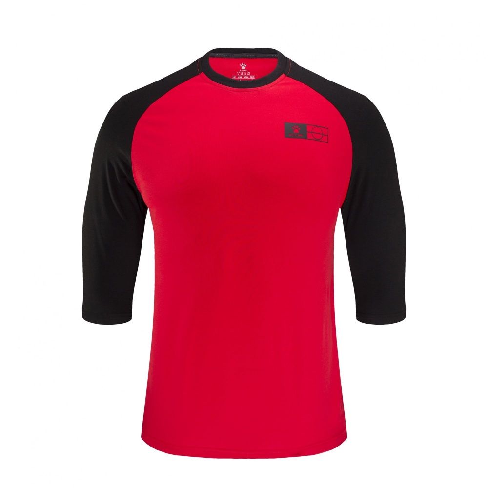 Футболка KELME Men's 3/4 Sleeve T-Shirt (Red/Black)