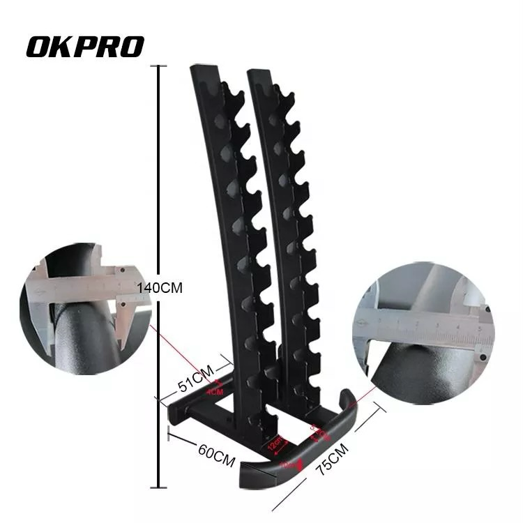 Стойка под гантели вертикальная на 10 пар гантелей от 1 до 10 кг