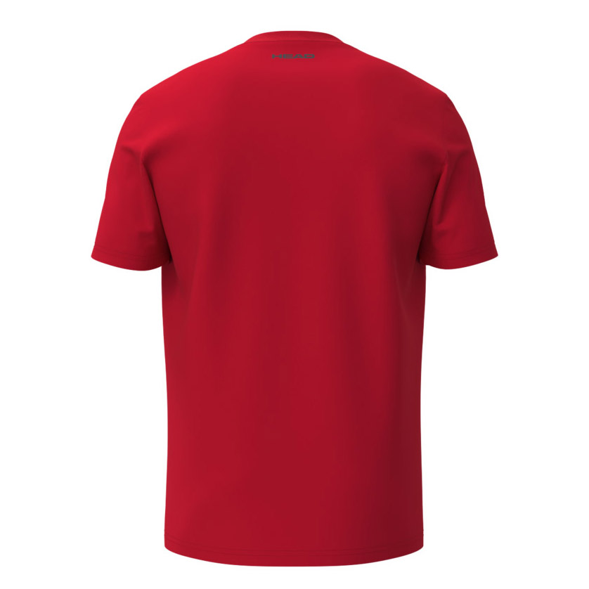 Футболка мужская HEAD Club Original T-Shirt M 811855-RD-M, р.M, хлопок,полиэстер,эластан, красный