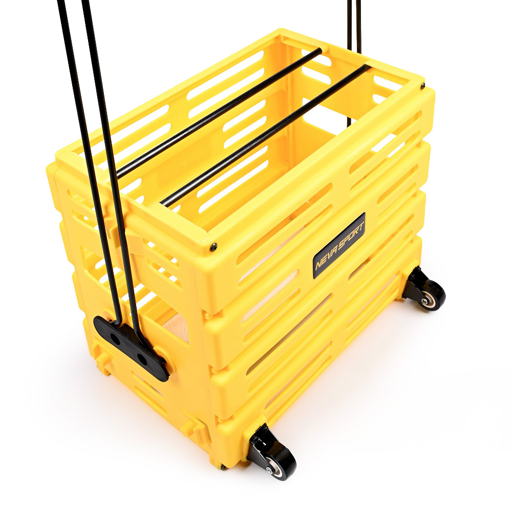 Корзина для теннисных мячей NEVA SPORT, UEA1_Y, на 75 мячей, пластик, желтый