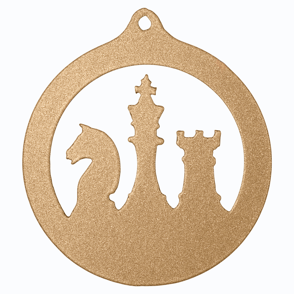 Медаль MZP 953-70/BM  шахматы (D-70 мм, s-2 мм)