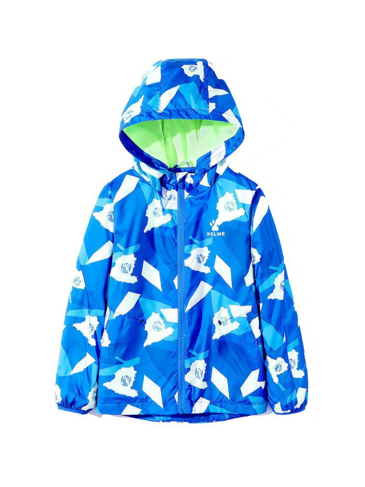 Детская ветровка KELME Boys Windbreaker (Blue/White)