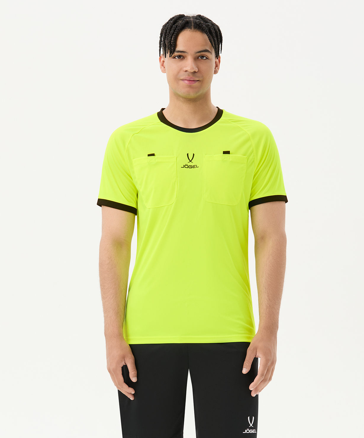 Футболка судейская JOGEL Referee tee, желтый, размер L