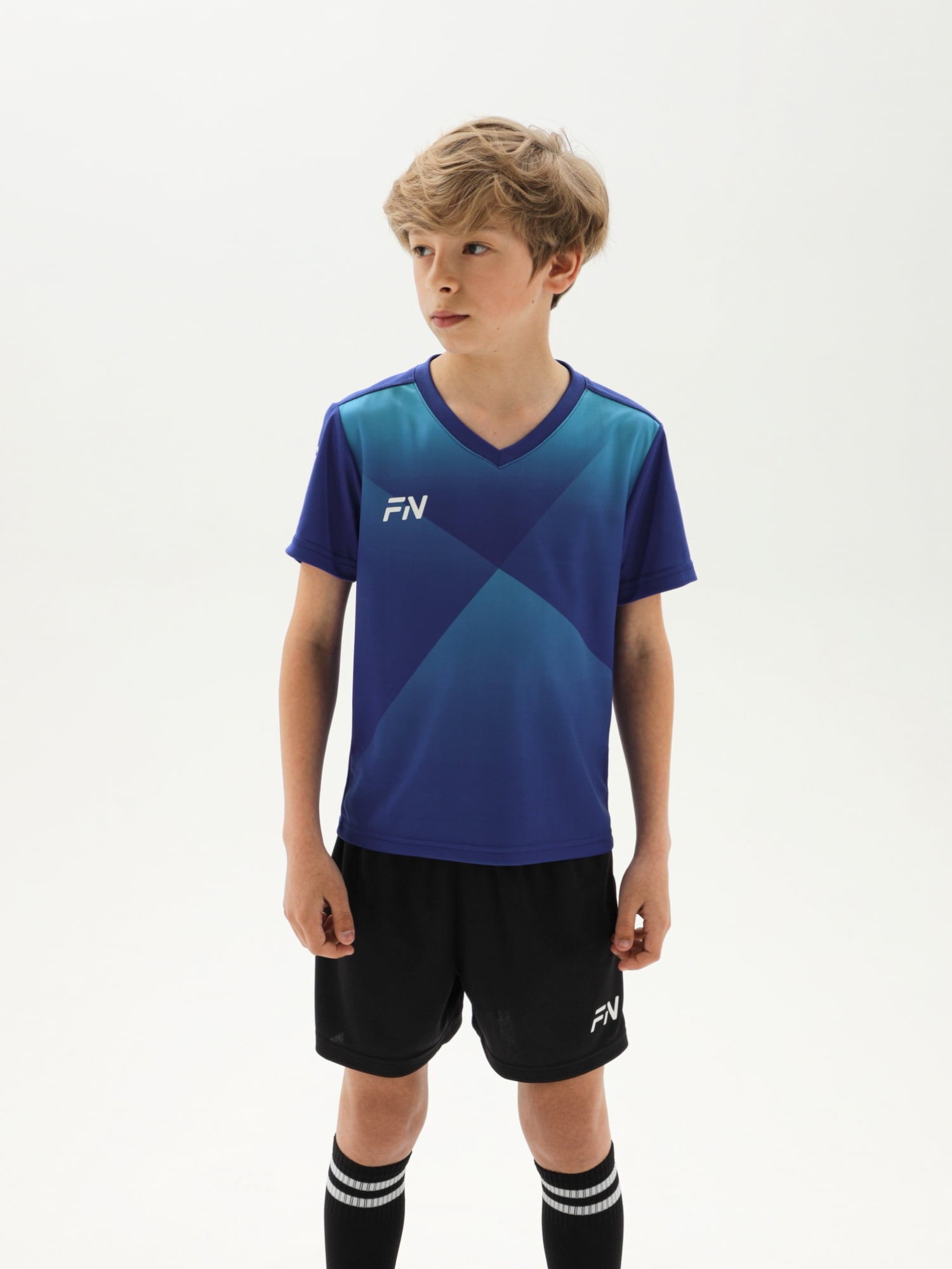 Детская футбольная форма FN Aim Kid (Blue/Black)
