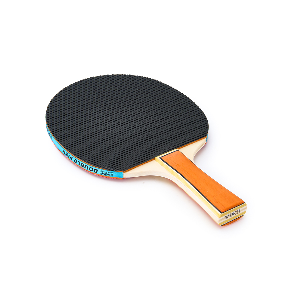 Набор для н/т DOUBLE FISH, 036A, для любителей, 2 ракетки и 3 мяча, наклад.1,5 мм, конич. ручка