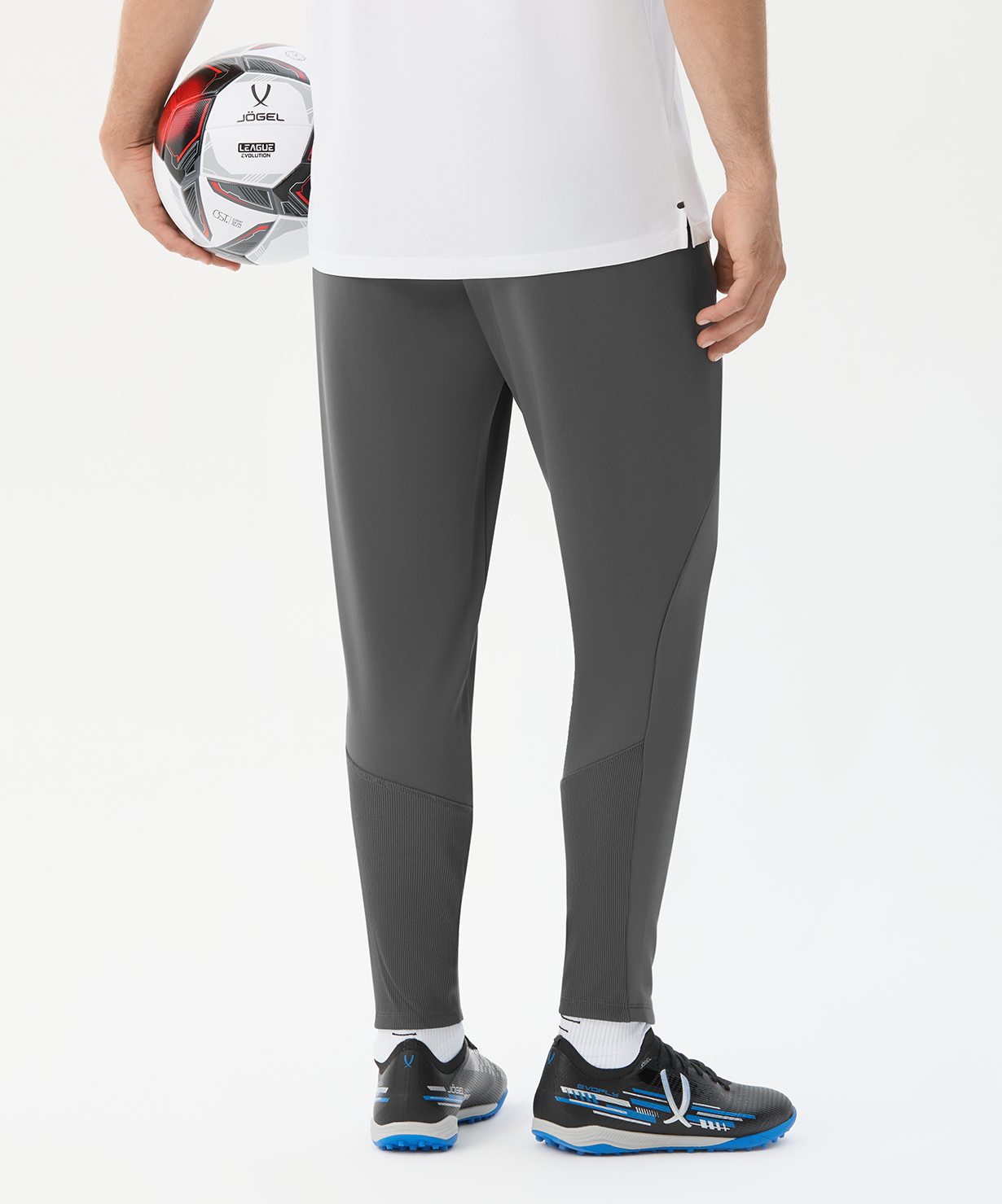 Брюки тренировочные с карманами JOGEL PREMIER PerFormDRY Training Pants, темно-серый, размер L