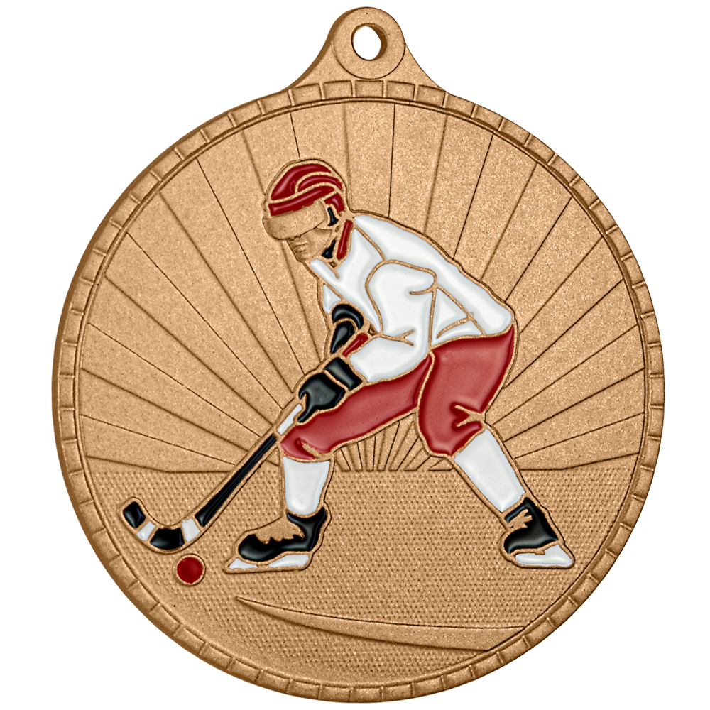 Медаль MZP 620-55/B хоккей с мячом (D-55мм, s-2 мм)