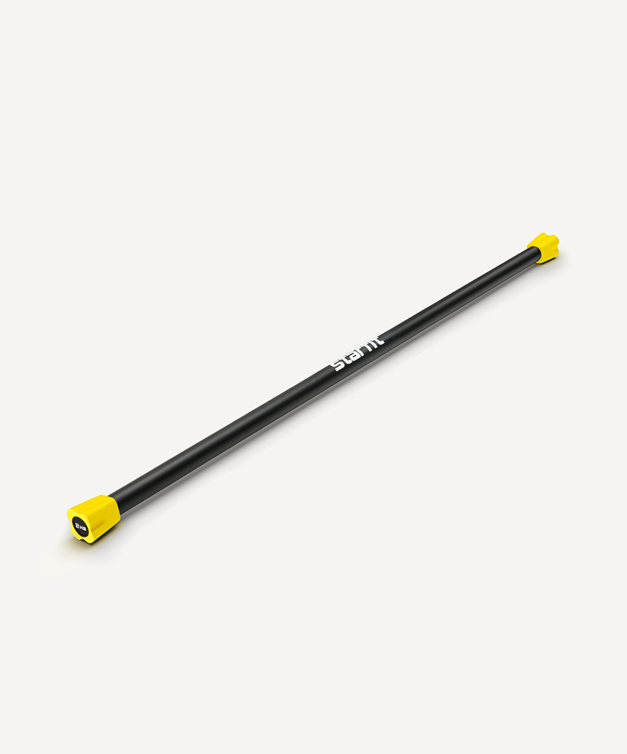Бодибар STARFIT BB-301, 2 кг, неопреновый, черный/желтый
