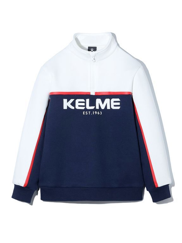 Детская олимпийка KELME Boy's Hooded Sweatshirt Dark Blue