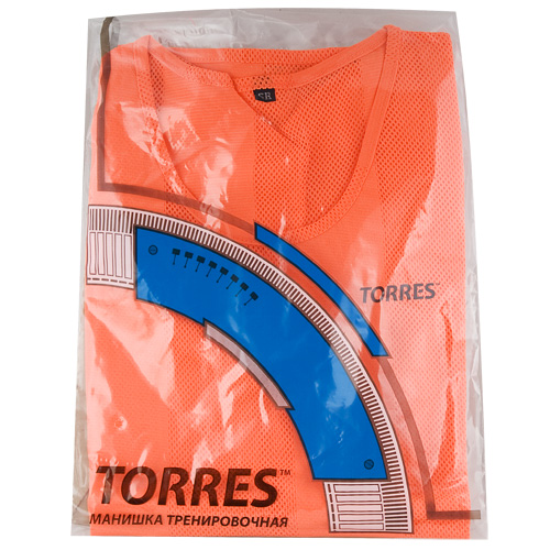 Манишка TORRES односторонняя, TR11043OR, р.Sr, тренировочная, полиэстер, оранжевый