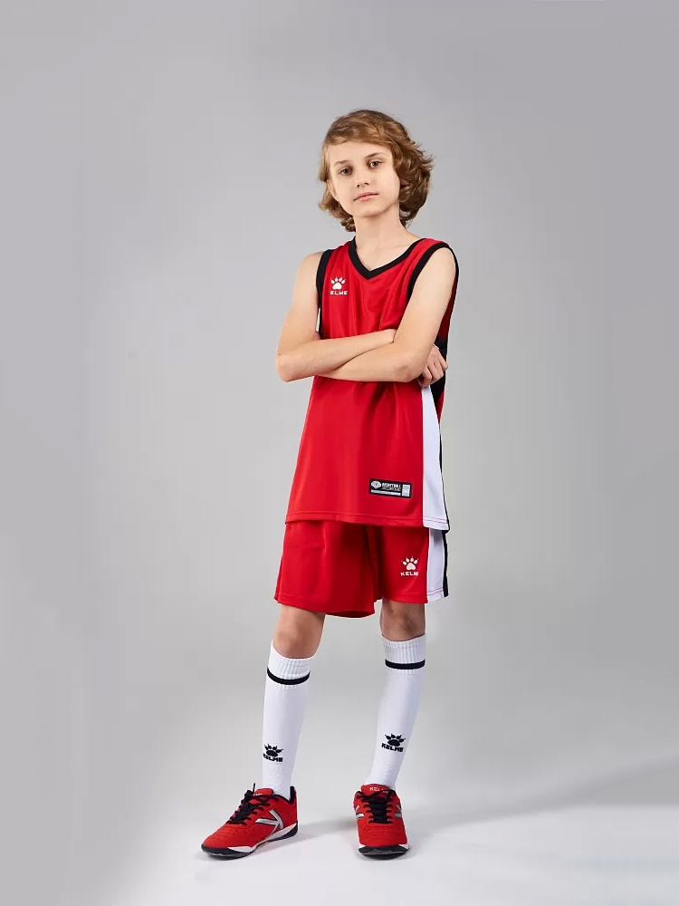 Детская баскетбольная форма KELME Basketball Set Kids Red