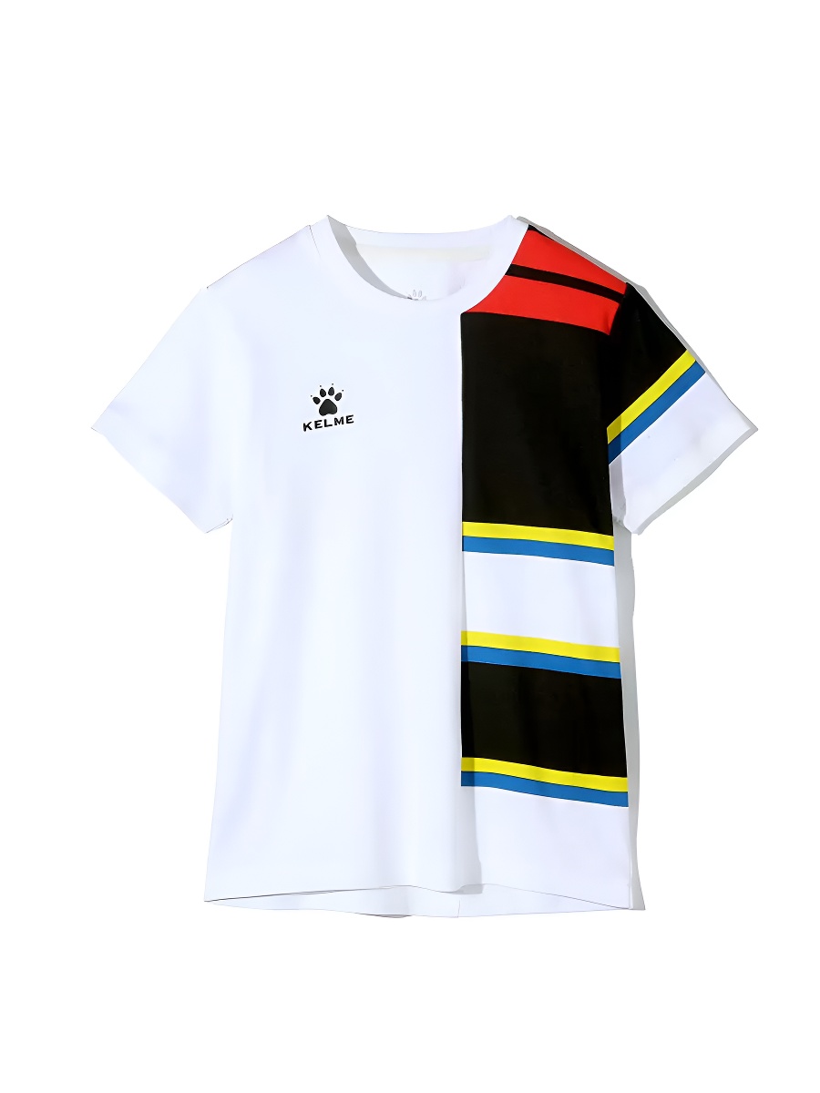 Детская футболка KELME Boys Short Sleeve T-Shirt (White/Black)