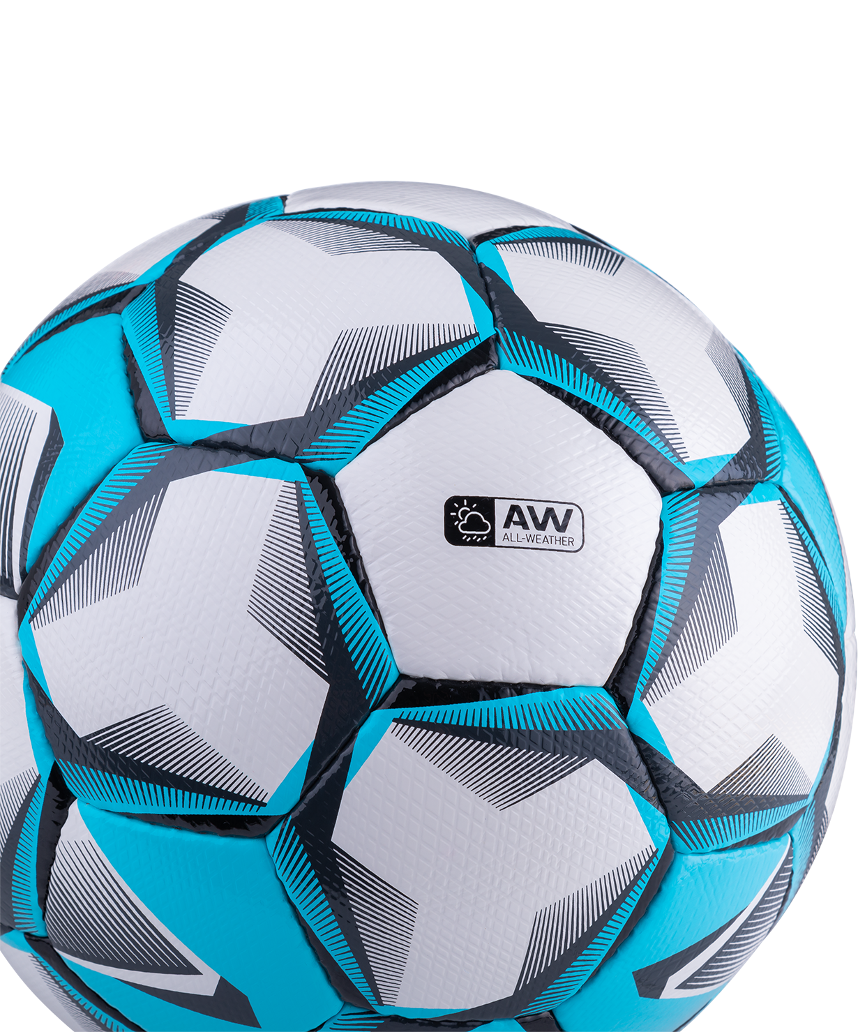 Мяч футбольный JOGEL Nueno №5, белый/голубой/черный, размер 5