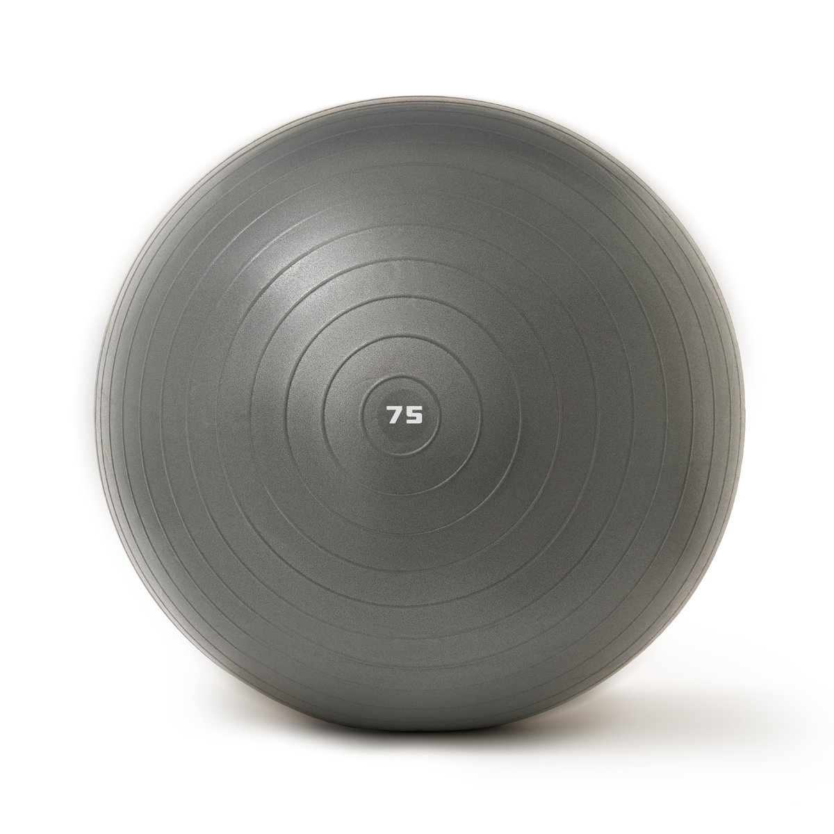 Мяч гимн. TORRES, FB122575, диам. 75 см, эласт. ПВХ, с защ.от взрыва,с насосом, серый