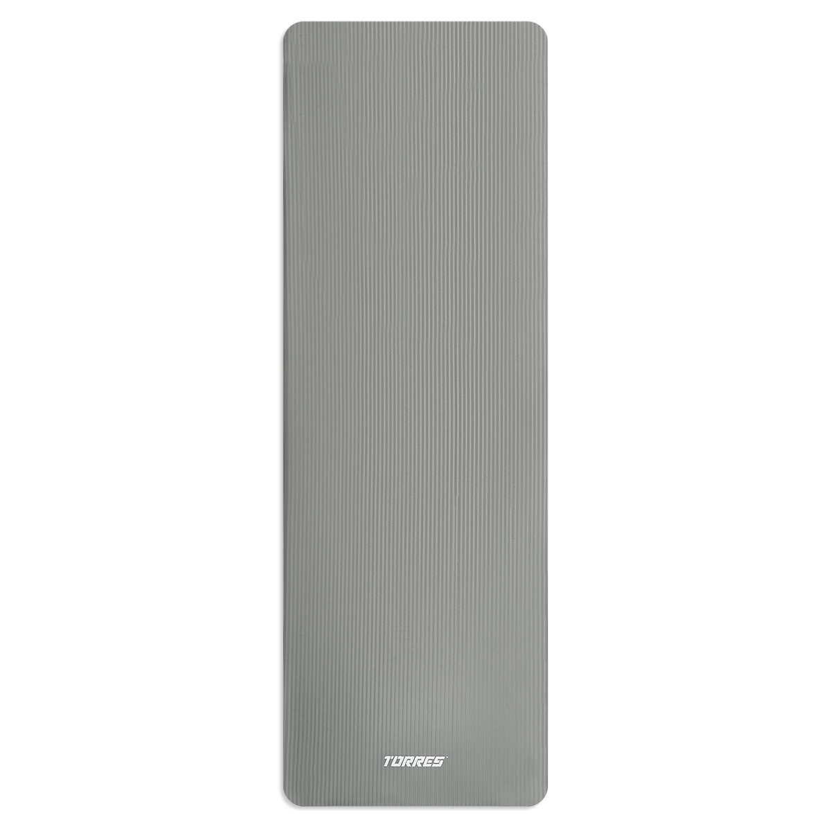 Коврик для йоги TORRES SOFT, YL10108, NBR(синт.каучук), толщина 0,8 см, серый