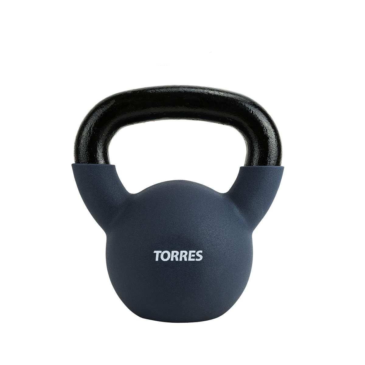 Гиря TORRES 12 кг, PL552212, чугун в неопреновой оболочке, серый