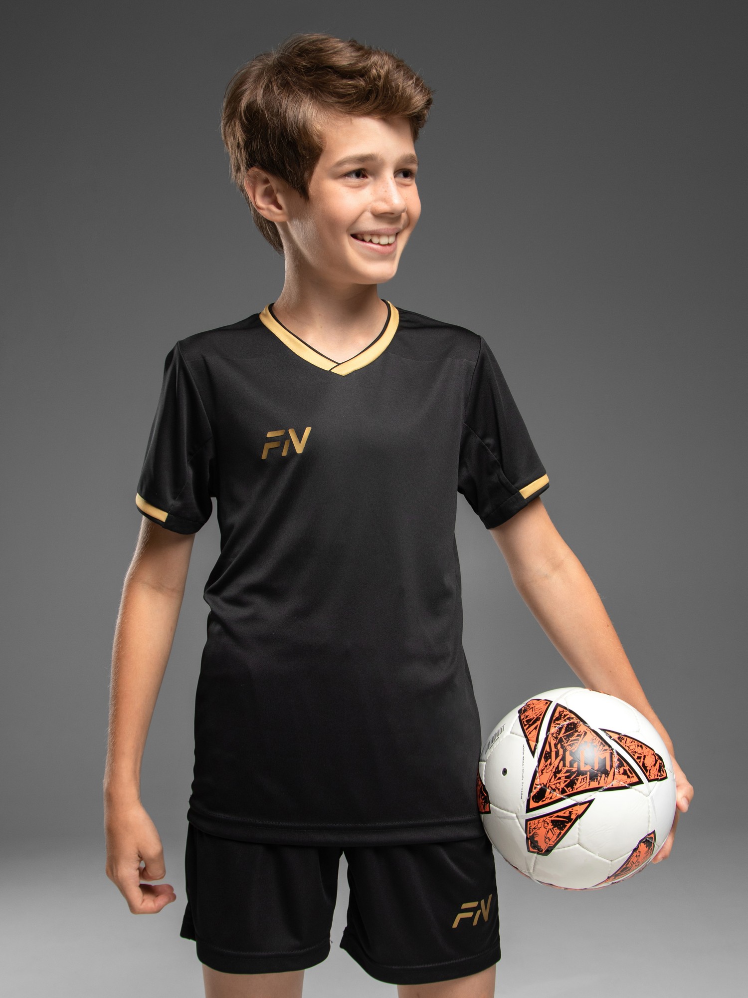 Детская футбольная форма FN Football Set Kid Black