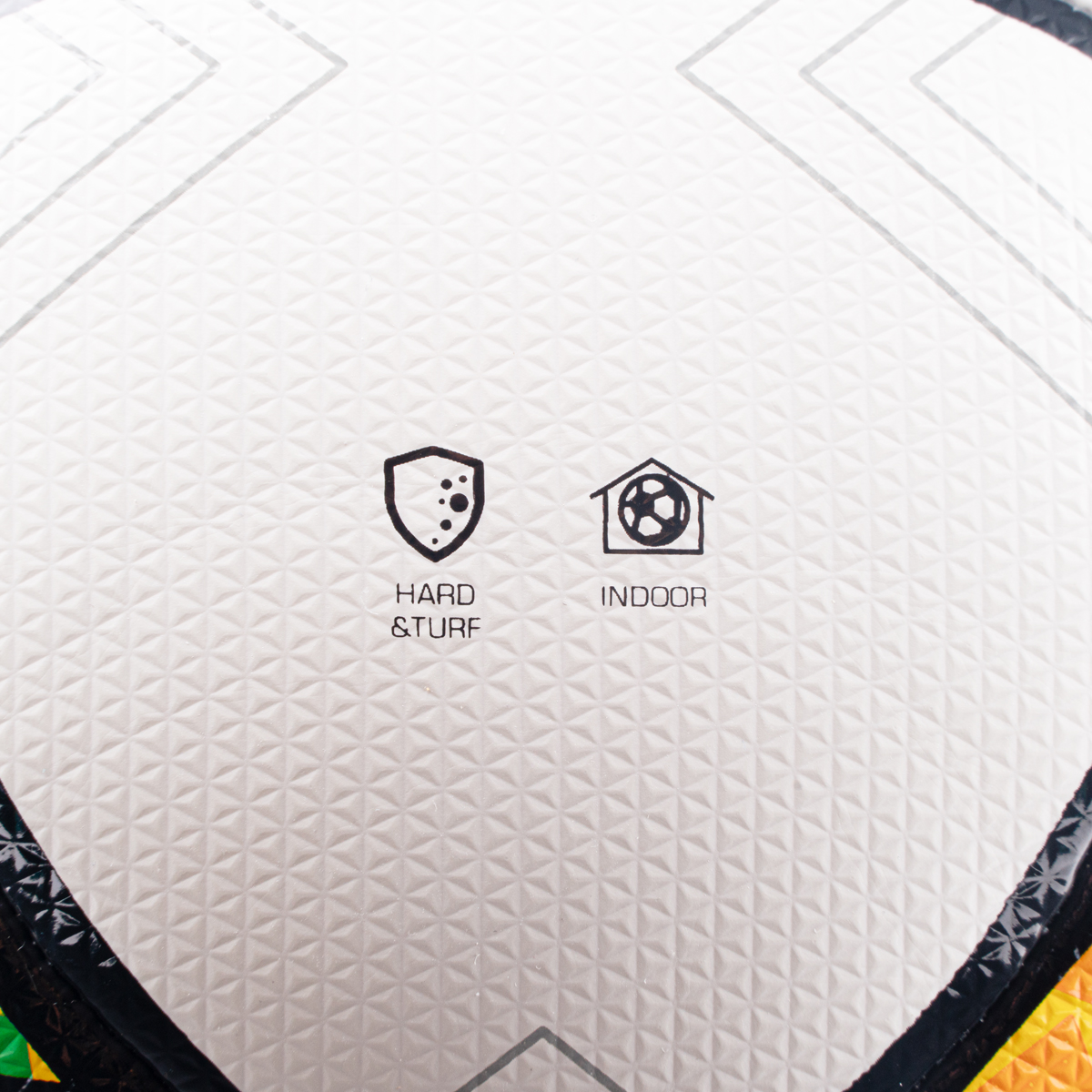 Мяч футзал. TORRES Futsal Club, FS323764, р.4, 10 пан. ПУ, 4 под. сл, гибрид. сш. бело-зел-оранж