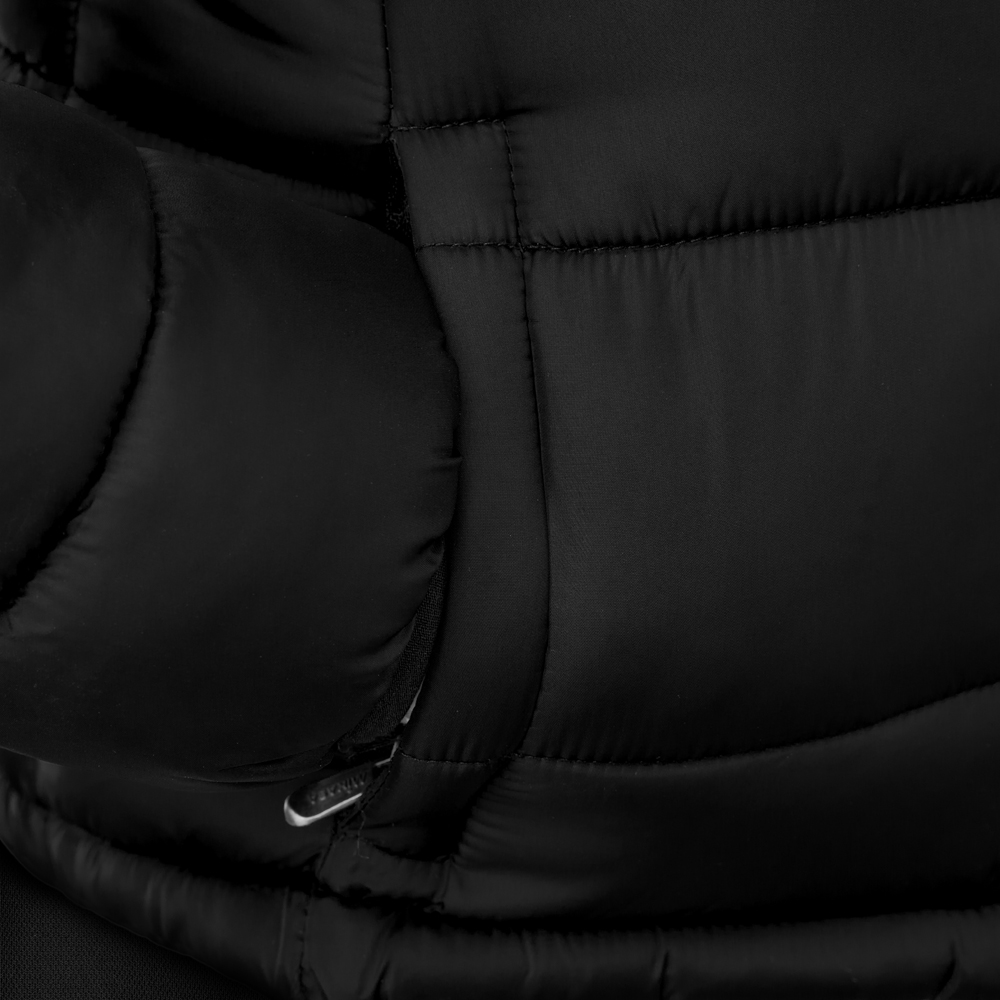 Куртка утепленная с капюшоном жен. MIKASA MT913-049-S, р.S, полиэстер, нейлон, черный