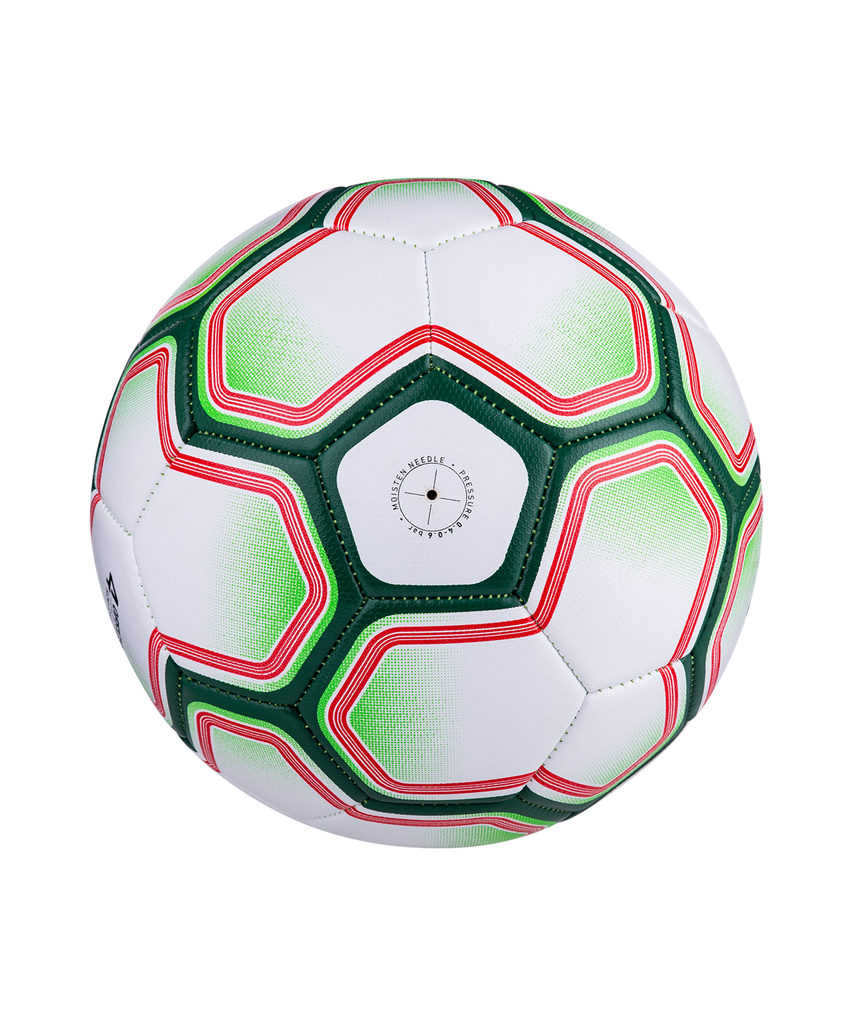 Мяч футбольный Nano №4, белый/зеленый, размер 4