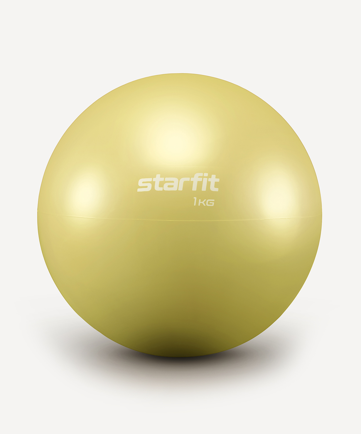 Медбол STARFIT GB-703, 1 кг, желтый пастель