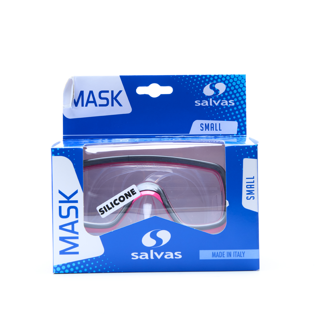 Маска для плав. Salvas Geo Jr Mask, CA105S1FYSTH, безопасн.стекло, силикон, р. Junior, розовый